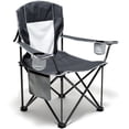 thumbnail image 1 of SUNNYFEEL XL Oversized Camping Chair, Folding Camp Chairs for Adults Heavy Duty Big Tall 300 LBS, Padded Portable Quad Arm Lawn Chair with Pocket for Outdoor/Picnic/Beach/Sports, 1 of 7