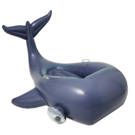 SUNNYLiFE Moby Dick Navy Luxe Ride-On Float