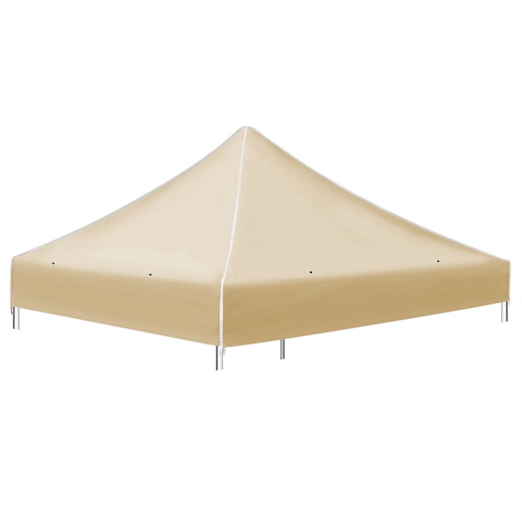 SUNNYOUTDOOR 10'x10' Canopy Replacement Top Cover for Pop Up Canopy Folding Tent Gazebo Sunshade Cover, Canopy ONLY (Beige)