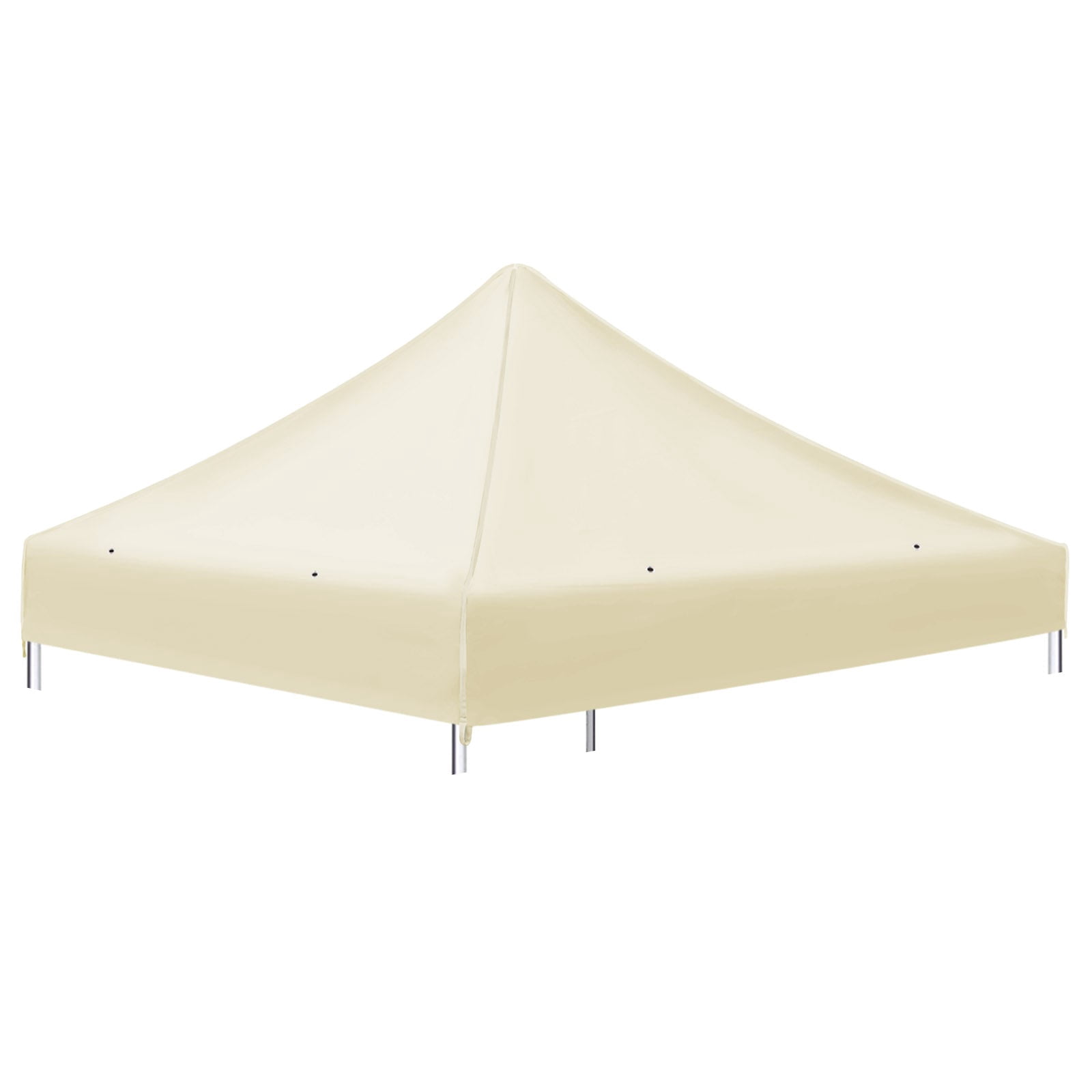 SUNNYOUTDOOR 10'x10' Canopy Replacement Top Cover for Pop Up Canopy Folding Tent Gazebo Sunshade Cover, Canopy ONLY (Ecru)