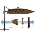 thumbnail image 1 of SUNNYOUTDOOR 11' Sunbrella Cover Umbrella Deluxe Cantilever Umbrella Patio Umbrella Garden Outdoor (Cocoa), 1 of 6