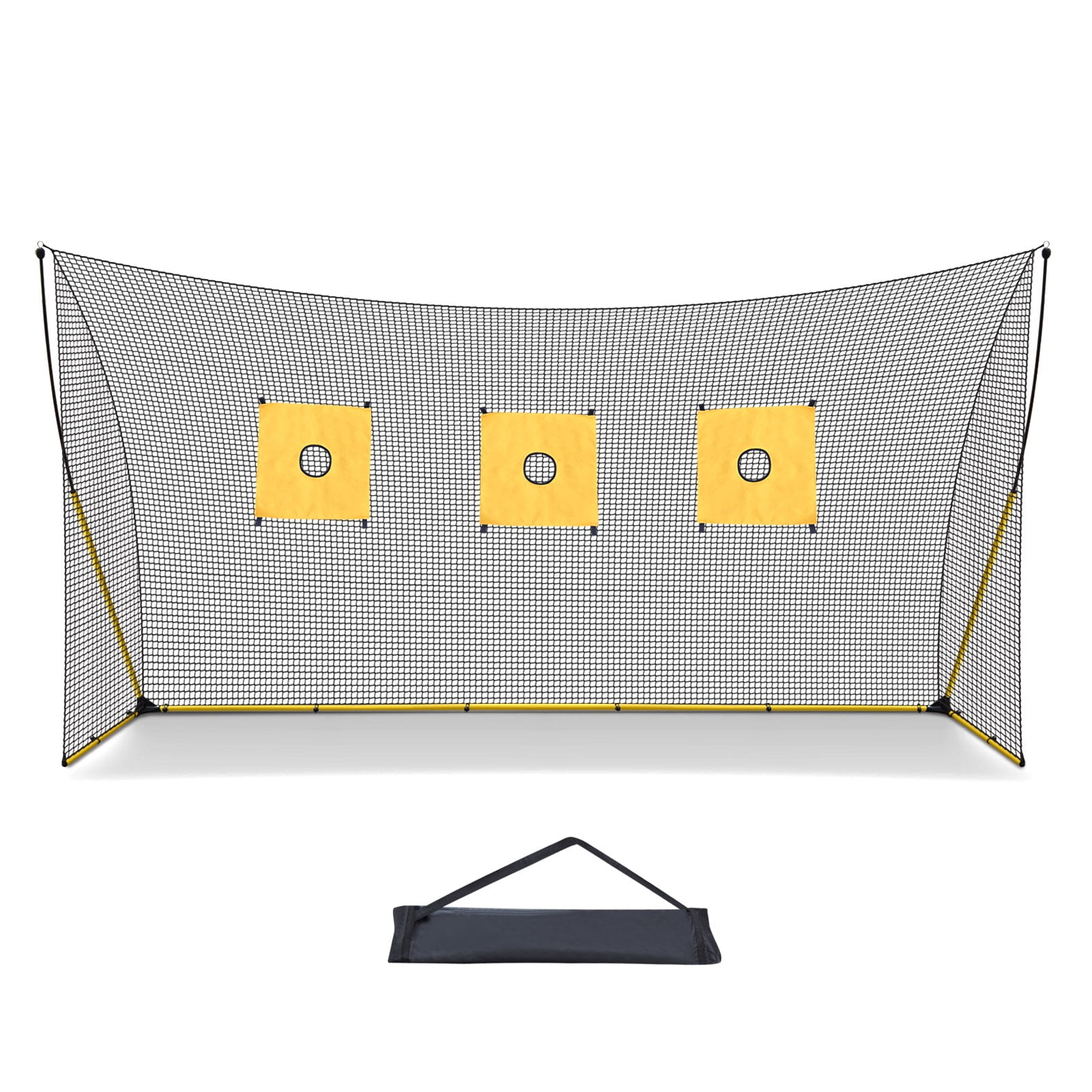 SUNNYOUTDOOR 12'x6' Portable Soccer Goal Net with Targets, Quick Set Up Soccer Net for Indoor Outdoor Practice Training with Carry Bag