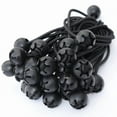 thumbnail image 1 of SUNNYOUTDOOR 6" Ball Bungees Cord Tarp Party Tent Tie Downs Bungee Canopy Gazebo Straps (26Pcs, Black), 1 of 3