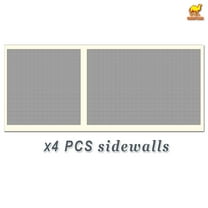 SUNNYOUTDOOR Canopies Sidewalls 10' L X 6.4' W Size Mesh Wall for Tent Outdoor Pop Up Canopy Screen Room Walls Only, Ecru