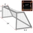 thumbnail image 1 of SUNNYOUTDOOR Net for Portable 24' x 8' Official Size Soccer Goal Outdoor Football Training-Orange, 1 of 5