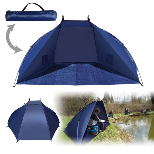 SUNNYOUTDOOR Outdoor Fishing Beach Tent Canopy Camping Hiking Picnic Sunshade Family Sports Shelter Travel Napping (Dark Blue)