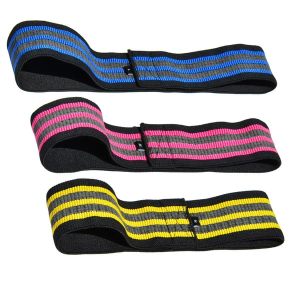 SUNNYOUTDOOR Resistance Bands for Working Out, Elastic Pilates Flexbands for Physical Therapy Yoga, Stretch Exercice Loop Bands for Booty Legs, 3 Pack