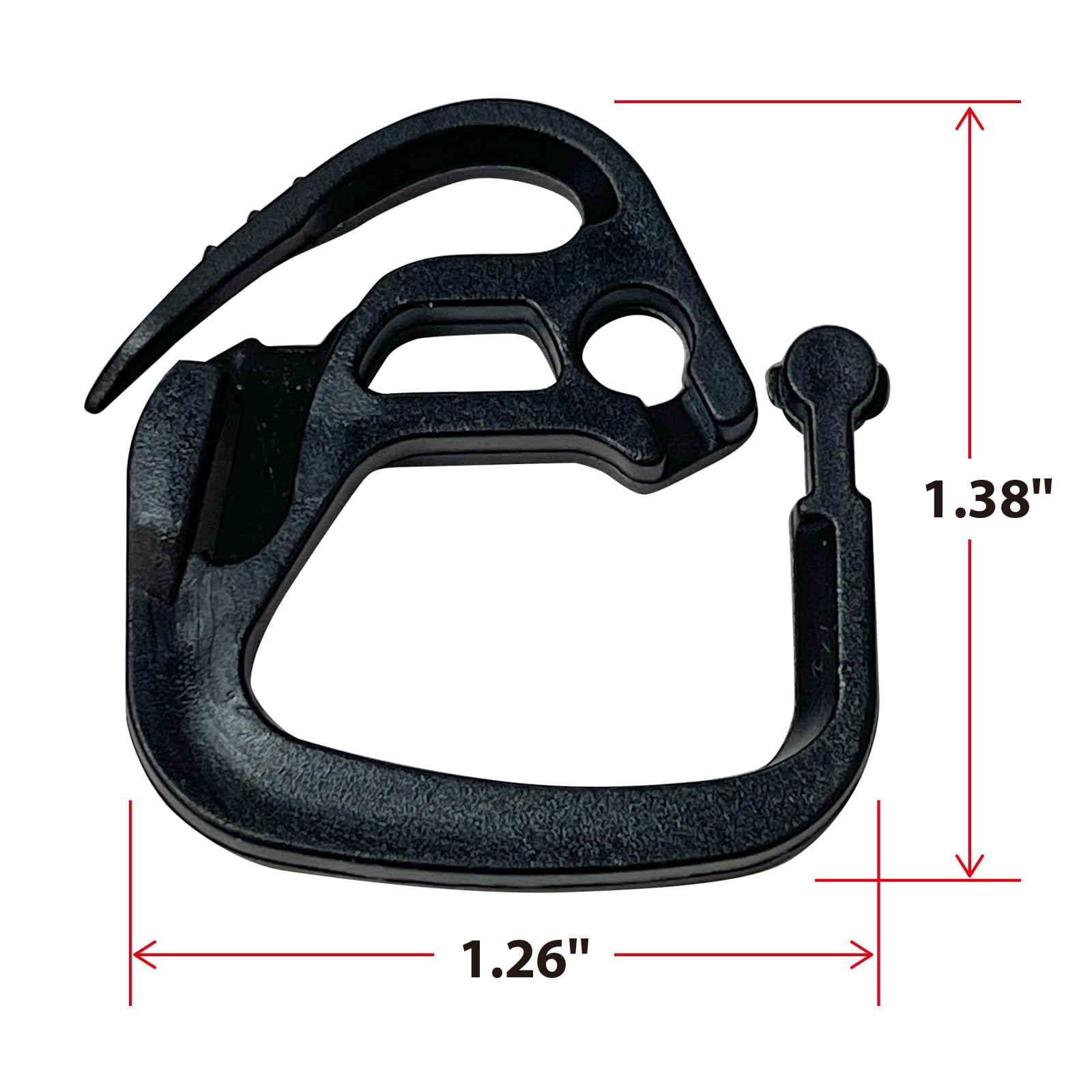 SUNNYOUTDOOR Shade Net Hook Clips Holder Fasten Hang Expand Shade Greenhouses Cloth Clip Hook, 50 Pack