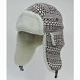 thumbnail image 1 of SUNNYOUTDOOR Winter Hats Men Aviator Soft Faux Fur Ear Flaps Hat Cap Winter Ski Trapper (Brown with white), 1 of 2