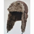 thumbnail image 1 of SUNNYOUTDOOR Winter Hats Men Aviator Soft Faux Fur Ear Flaps Hat Cap Winter Ski Trapper (Brown), 1 of 2