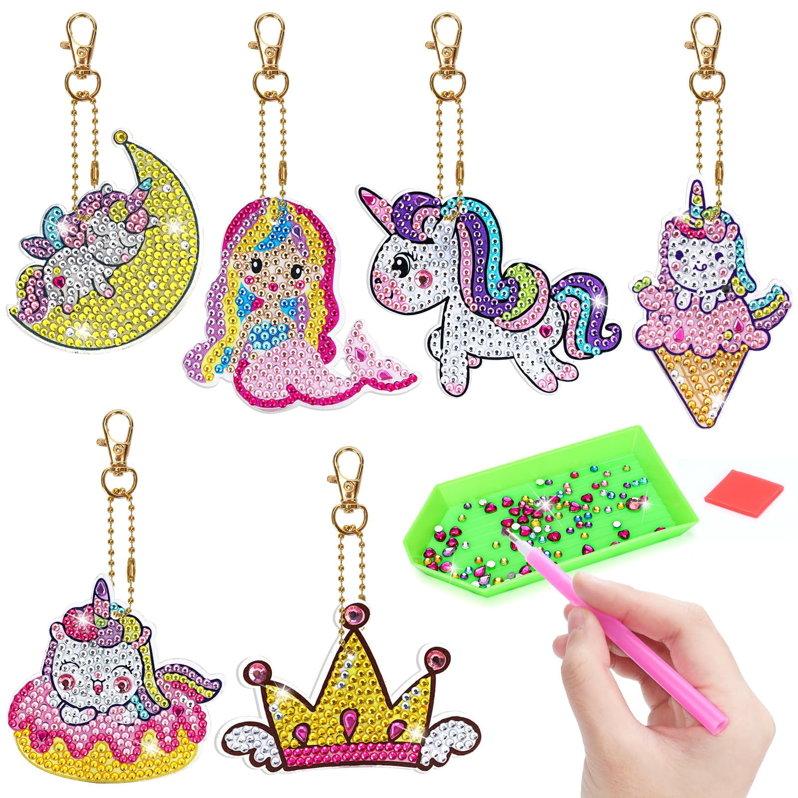 1set Crafts for Girls Ages 8-12 - Rhinestone Painting Kits for Kids - Make  Your Own GEM Princess Coin purse by Color DIY Arts and Crafts Birthday  Thanksgiving Christmas Gifts for KIDS