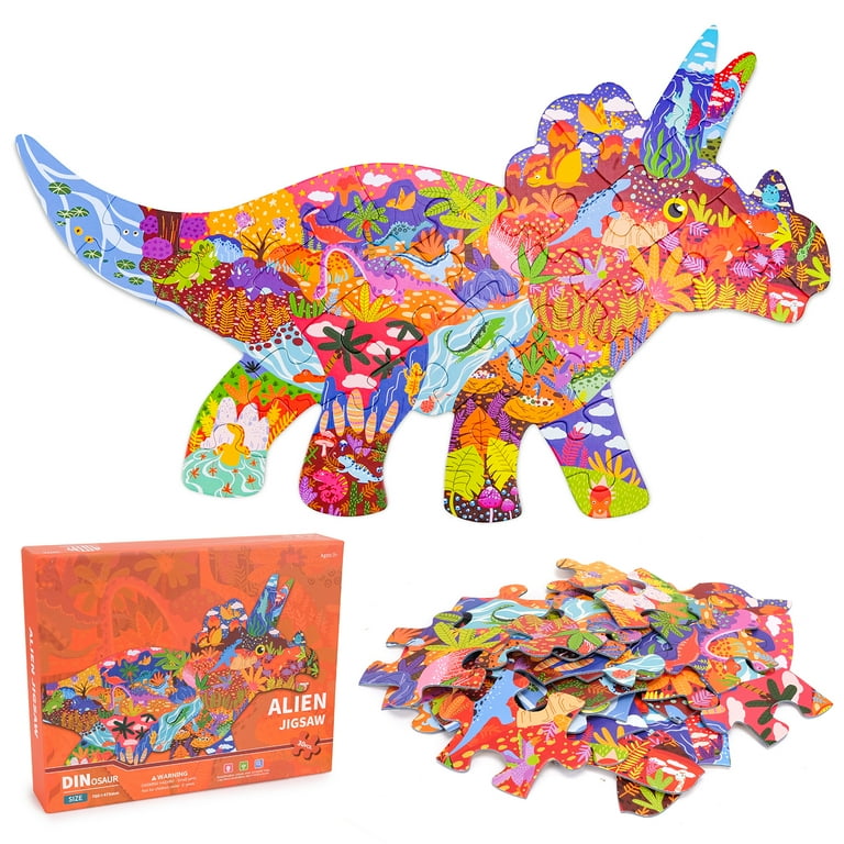 Dinosaur Jigsaw Puzzles - Dino Puzzle Game for Kids & Toddlers for