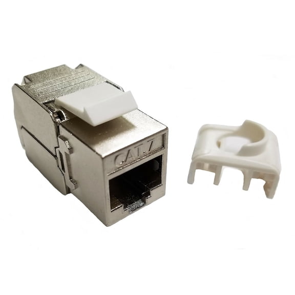 SUNNYTECH CAT7 KEYSTONE JACK MODULE, SHIELDED, 10 Pack