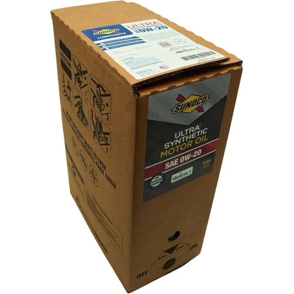 SUNOCO 5933-006 (5933) Ultra Full Synthetic 5W-30 Motor Oil API SQ/ILSAC GF-7A dexos1 Approved 6 Gallon Bag-in-Box