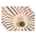 thumbnail image 1 of SUNOLIFE Abstract Mid Century Placemats Set of 4,Minimalist Modern Table Decorations 12x18 inch, 1 of 5