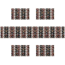 SUNOLIFE Boho Floral Placemat Set of 4 and Table Runner 72 In Bohemian Linen Place Mats for Dining Table Decorations 12x18 In