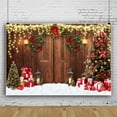 thumbnail image 1 of SUNOLIFE Christmas Backdrop Banner Xmas Tree Board Photo Background Banner 5x3ft, 1 of 3