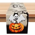 thumbnail image 1 of SUNOLIFE Halloween Table Runner Ghost Cat Pumpkins Kitchen Dining Table Linens 13 x 120 Inch, 1 of 4