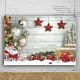 thumbnail image 1 of SUNOLIFE Merry Christmas Backdrop Banner Winter Xmas Tree Photo Background 6x4ft, 1 of 3