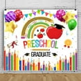 thumbnail image 1 of SUNOLIFE Preschool Graduate Backdrops Banner Kindergarten Graduation Class of Ceremony Background for School Prom Party Decorations 8x6ft, 1 of 4