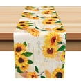 thumbnail image 1 of SUNOLIFE Rustic Sunflower Table Runner,Fall Floral Kitchen Dining Table Decoration for Home Party 13 x 108 Inches, 1 of 4
