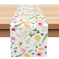 thumbnail image 1 of SUNOLIFE Spring Floral Table Runner,Flower and Plants Kitchen Dining Table Decoration for Home Party 13 x 90 Inches, 1 of 4