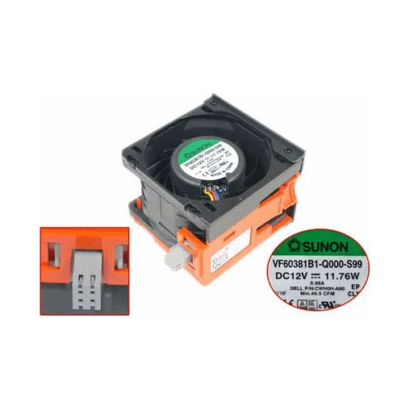 SUNON VF60381B1-Q000-S99 Server - Square Fan VF60381B1-Q000-S99, CWH0H-A00, H0H8