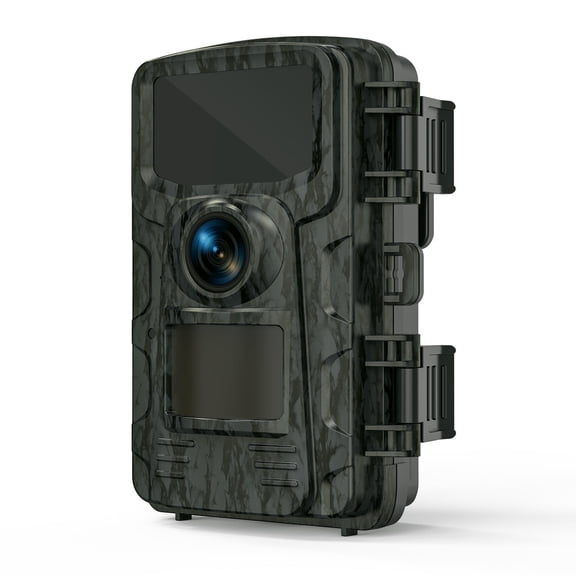 SUNOYAR 16MP Trail Camera, 1080P HD Game Camera with Night Vision, 0.8s Trigger Speed, 90°Wide-Angle, IP66 Waterproof, Hunting Camera for Wildlife Monitoring