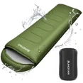 thumbnail interactive-video image 1 of SUNOYAR Sleeping Bag, Waterproof Portable Sleeping Bags for Adults with Compression Sack for All Season Camping, Hiking, Tent, Travel, Green, 1 of 9