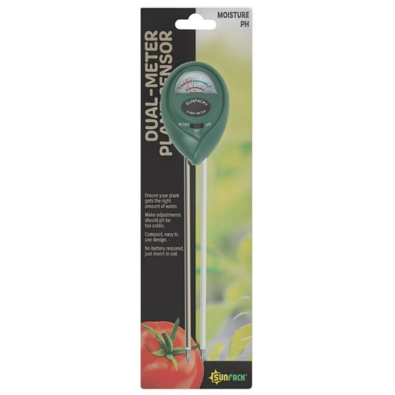 SUNPACK Dual-Meter Plant Sensor for Moisture & pH