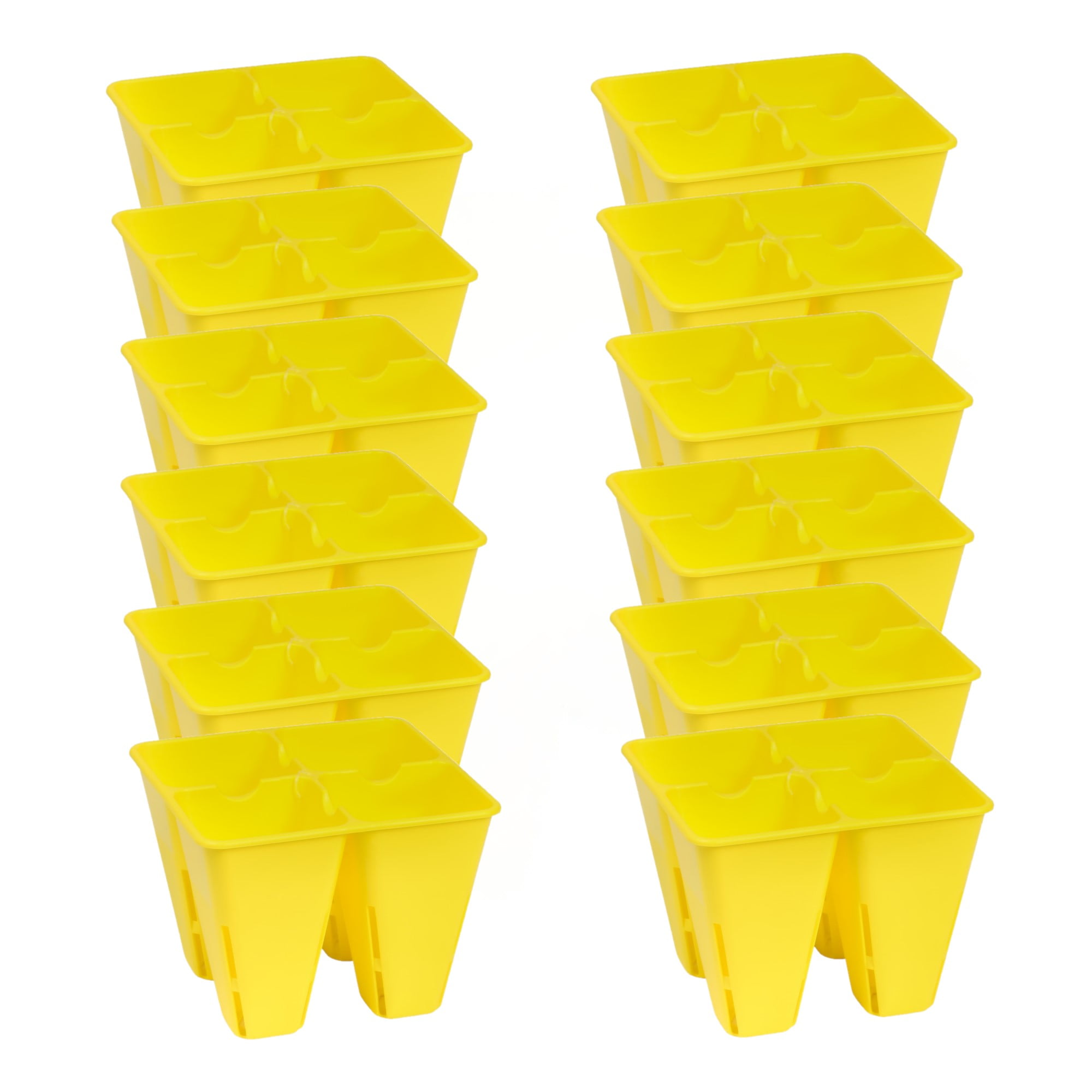 Sunpack 4 Cell Plug Tray Insert Yellow - Image 3