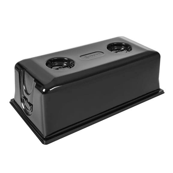 SUNPACK Sundome Plastic Blackout Humidity Dome, Black, 7" - Ideal for Greenhouses or Indoor Gardening, Able to Adjust Humidity with Vents