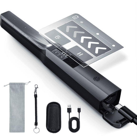 Rechargeable Metal Detector Pinpointer – 360° Detection, IP68 Waterproof, 4 Feedback Modes & LCD Screen for Treasure Hunting