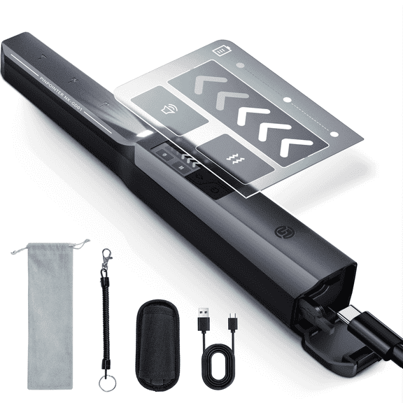 Rechargeable Metal Detector Pinpointer – 360° Detection, IP68 Waterproof, 4 Feedback Modes & LCD Screen for Treasure Hunting