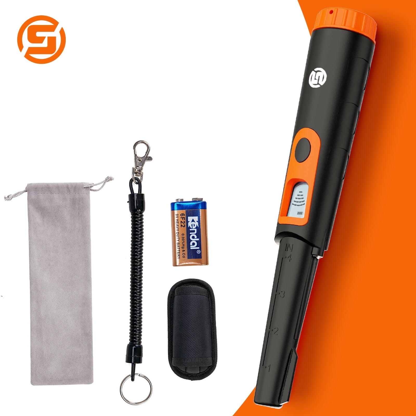 Fully Waterproof Metal Detector Pinpointer for Adults & Kids, 360 ...