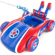 SUNRAD Pool Floats with Water Gun, Car Toddler Inflatable Pool Toys for Kids Age 3-8 Years Old, Holiday & Birthday Pool Toys Gift