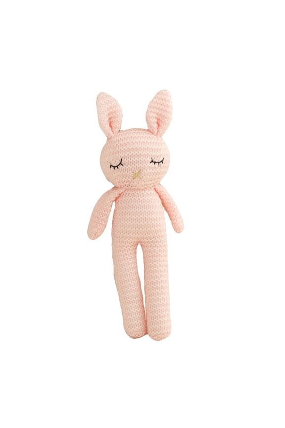 20cm/8in Knitting Doll Stuffed Animal Easter Bunny Soft Comfortable Doll Early Education Toy Home Decoration Baby Favors