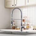 thumbnail image 1 of Sunrinx Pull Down Kitchen Faucet Brushed Nickel Stainless Steel 3-Spray Sink Faucet, 1 of 16