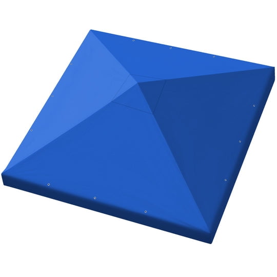 SUNRISEUMBRELLA 119“”x119” Gazebo Replacement Canopy Top Single Tier Canopy Top Cover(BLUE)