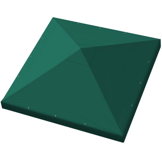 SUNRISEUMBRELLA 119“”x119” Gazebo Replacement Canopy Top Single Tier Canopy Top Cover(GREEN)