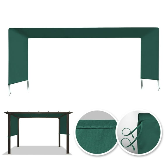 SUNRISEUMBRELLA 18' x 8.2' Universal Replacement Canopy Top Cover for Pergola Structure(Canopy Only)(Green)