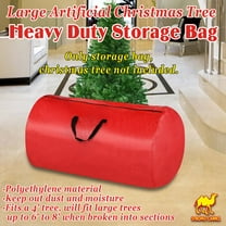SUNRISEUMBRELLA Christmas Tree Storage Bag Large Artificial Disassembled Christmas Tree Carry Bag (8ft, Red)