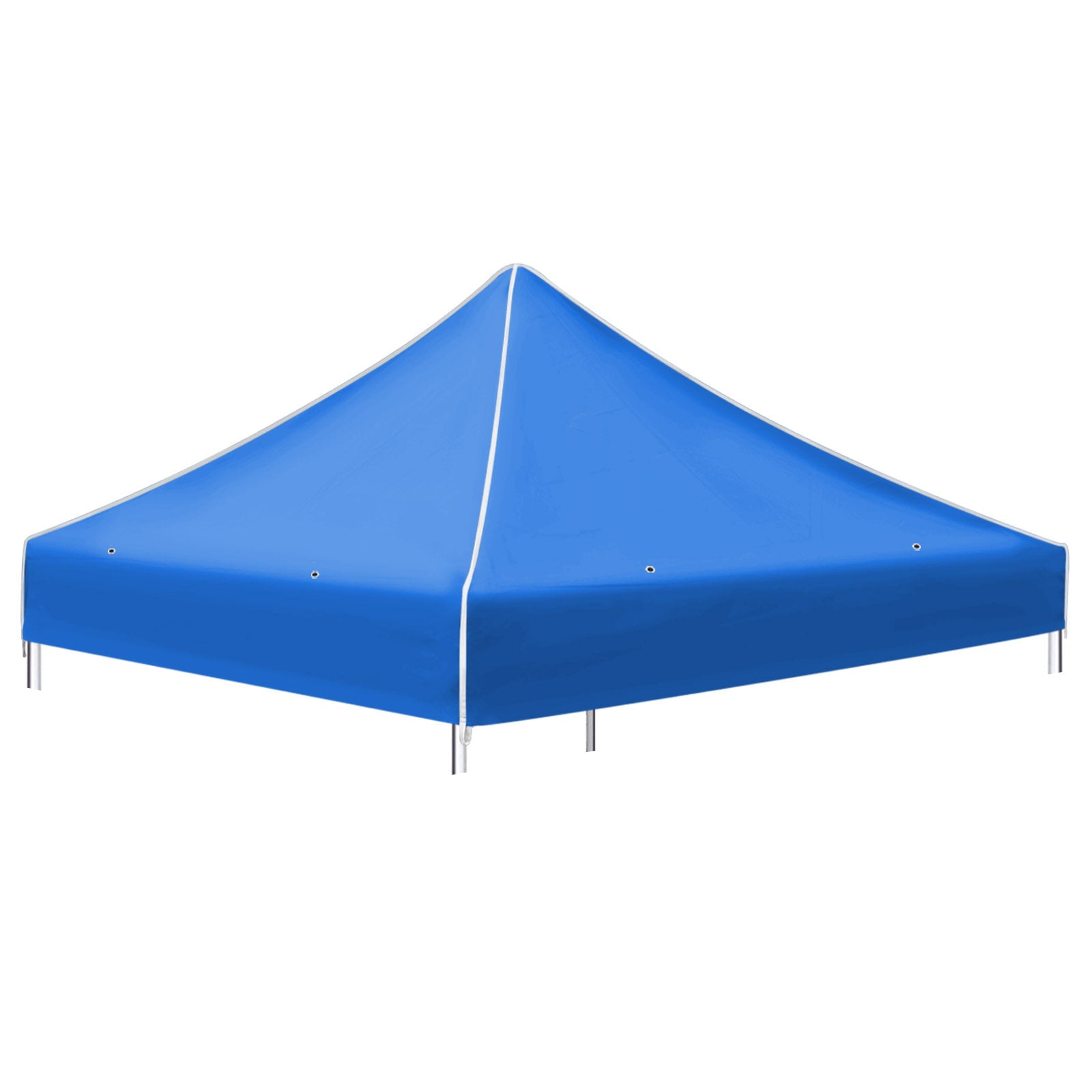 SUNRISEUMBRELLA Ez pop Up Instant Canopy 10'X10' Replacement Top Gazebo EZ Canopy Cover Patio Pavilion Sunshade Polyester（Blue）