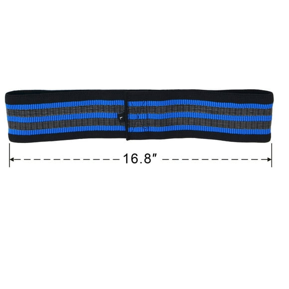 SUNRISEUMBRELLA Resistance Loop Exercise Band Stretch Pilates Band Yoga Strength Training, L (Blue)