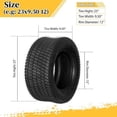 thumbnail image 1 of SUNROAD 22x10.00-10 Turf Tires Lawn & Garden Mower 22x10-10 22x10x10 4 Ply Set of 2, 1 of 7