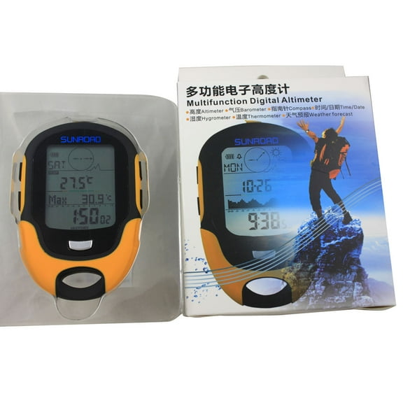 SUNROAD Altimeter,Altimeter Barometer Compass Barometer Compass Thermometer Led Torch Fr500 Lcd Altimeter Weather Lcd Led Mewmewcat Sunroad Fr500 Altimeter Zdhf Torch Handheld Altimeter