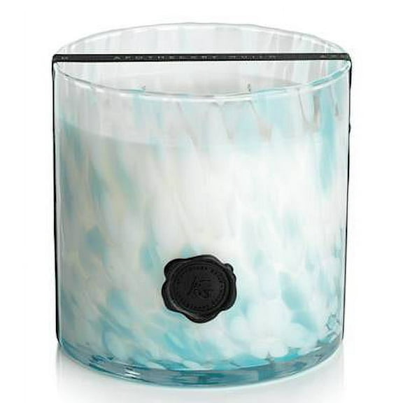 SUNSET BEACH Zodax Apothecary Guild Opal Glass 3 Wick Scented Jar Candle - 50 oz