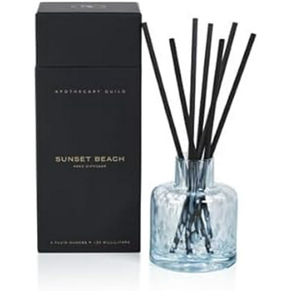 SUNSET BEACH Zodax Apothecary Guild Reed Diffuser - 120 ml - Gift Boxed