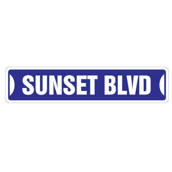 SUNSET BLVD Street Sign los angeles california Hollywood LA | Indoor/Outdoor | 36" Wide