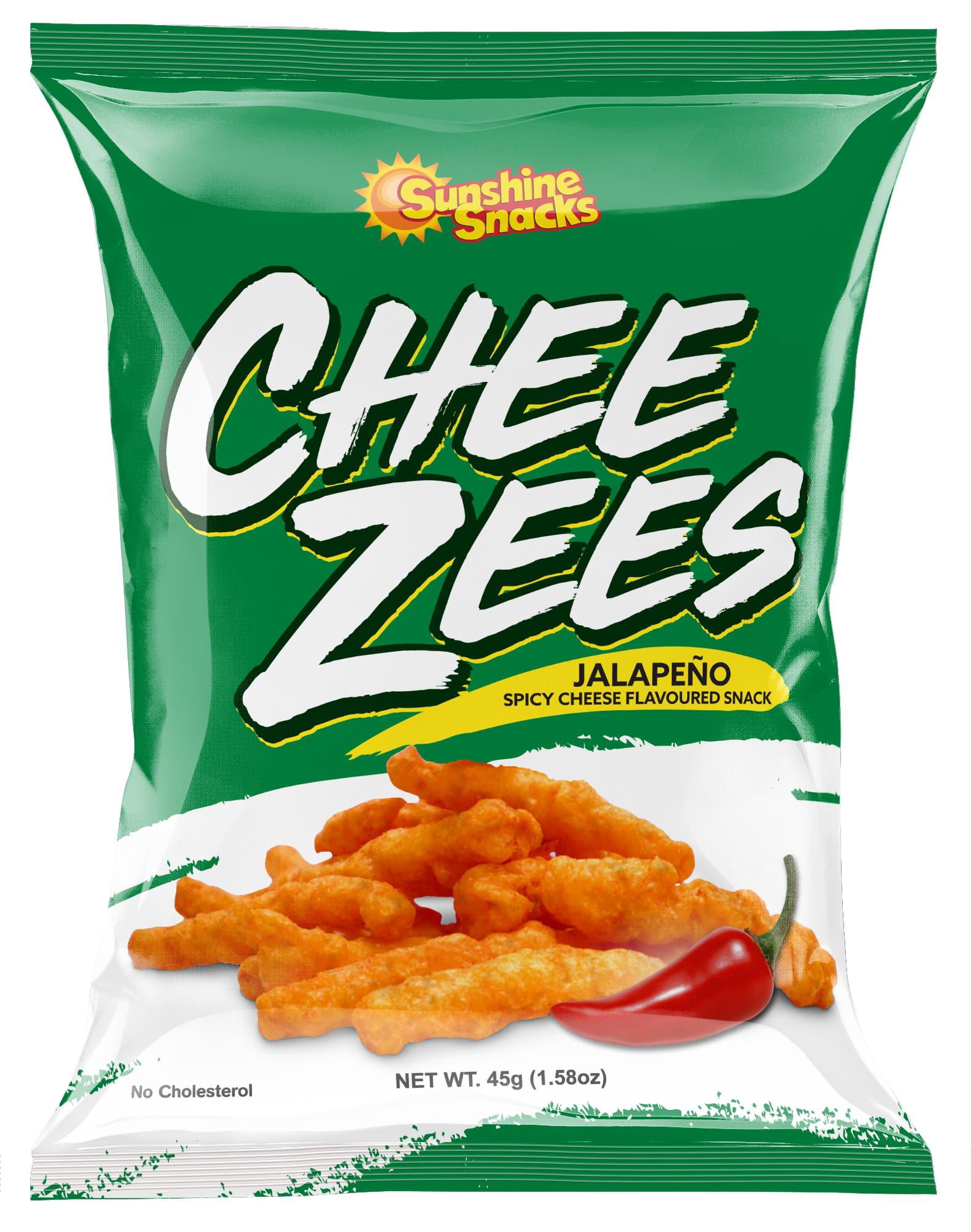 【CHEE'S】 SUNSHINE SNACKS CHEE ZEES JALAPENO CHEEZE SNACK 1.48 OZ (42 G